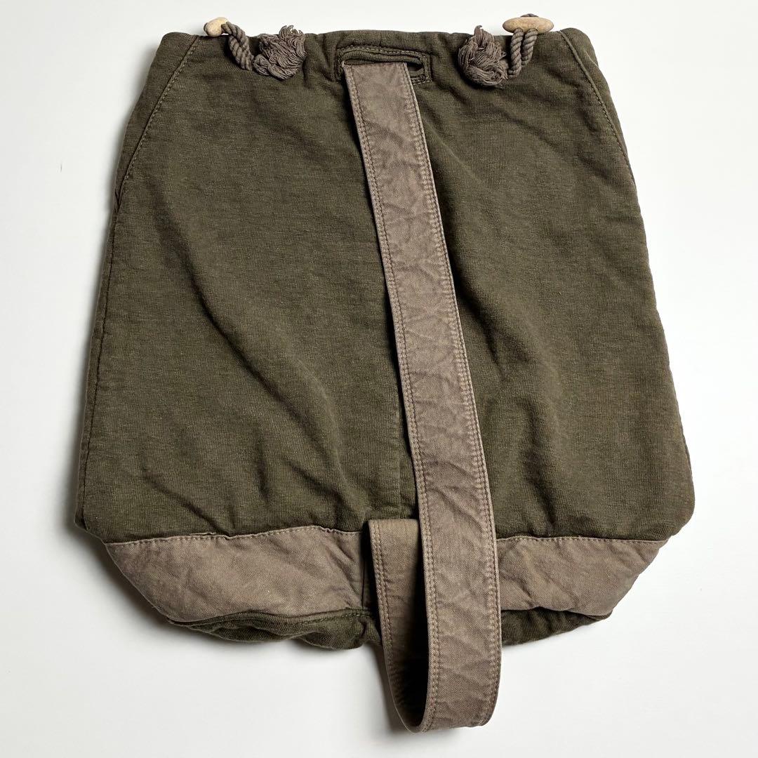 【希少】45RPM/ミリタリーワンショルダーバッグ/コットン/日本製/カーキ