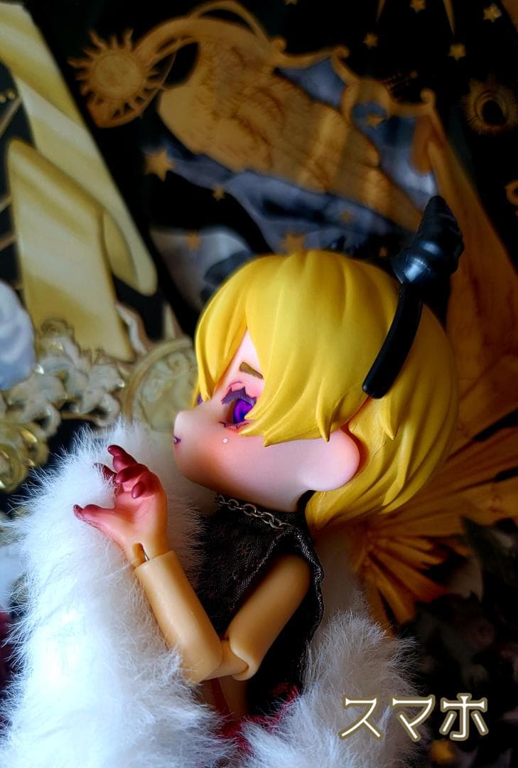 ねんどろいどどーる】カスタム済みフェイス cream レジンアイ付
