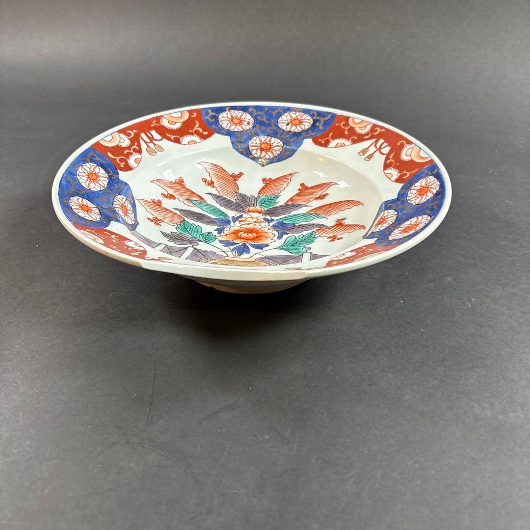 110 セール 伊万里 錦 色絵 扇 皿 九谷 鍋島 有田 飾り皿