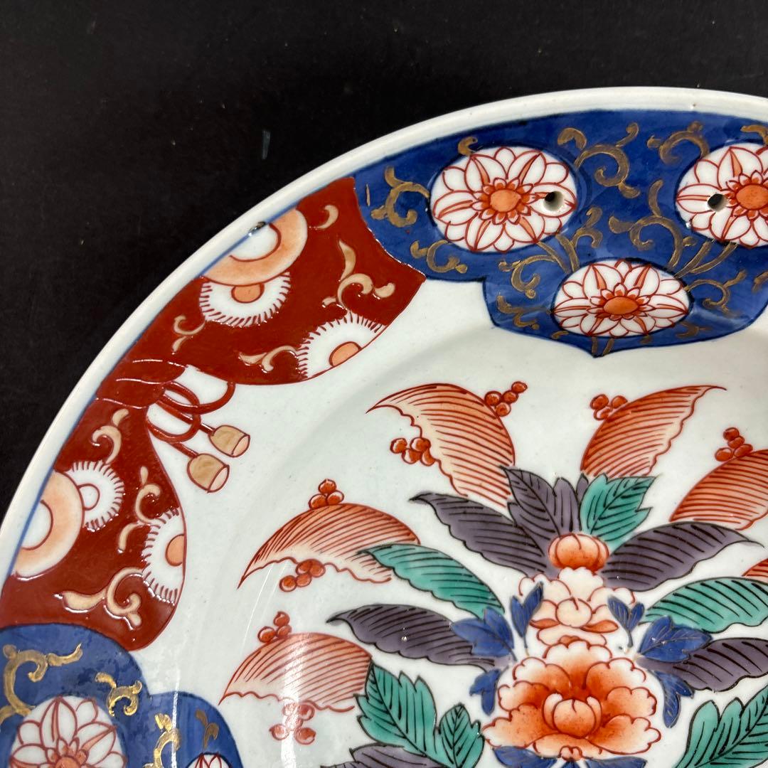 110 セール 伊万里 錦 色絵 扇 皿 九谷 鍋島 有田 飾り皿 110 セール