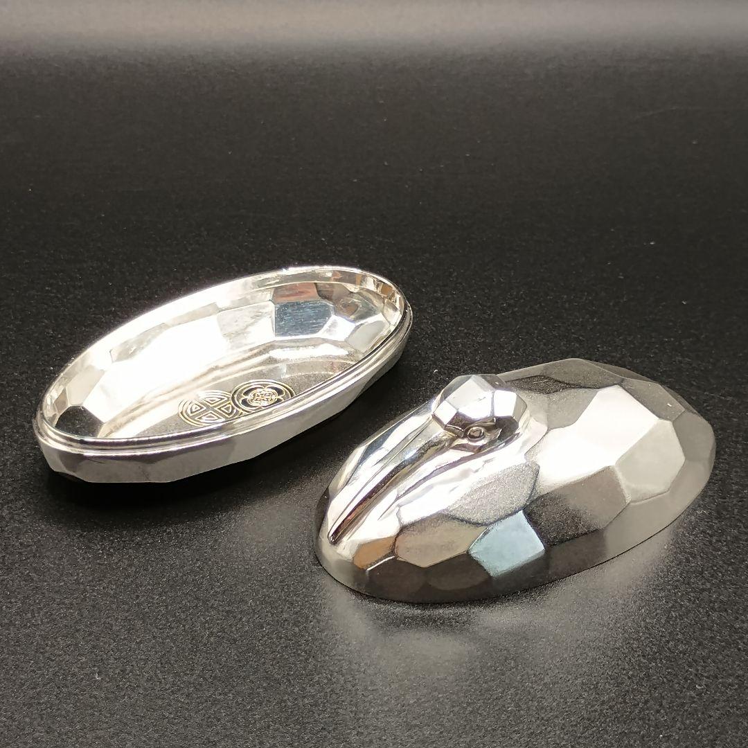 【純銀製】ボンボニエール 鶴 アンティーク 希少品 皇室 美品 玉屋謹製 79g