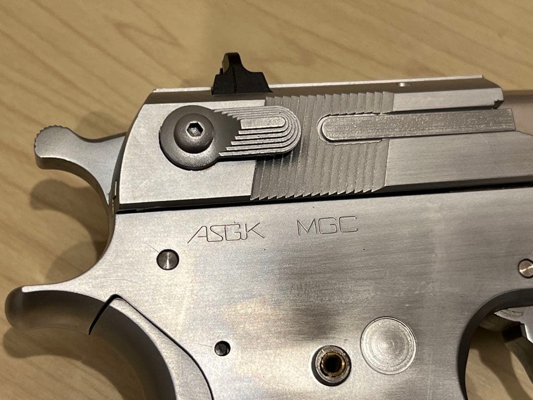 【MGC】S&WM645 固定スライドガスガン　木製グリップ付き