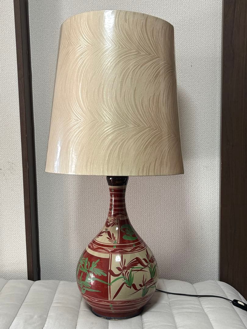 沖縄 琉球 胡差焼 陶器製 スタンドライト　スタンドランプ　高さ90cm