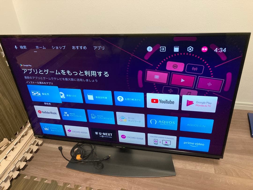 2022年製☆43V☆4KAQUOS☆4T-C43DN2☆YouTube対応 2022年製