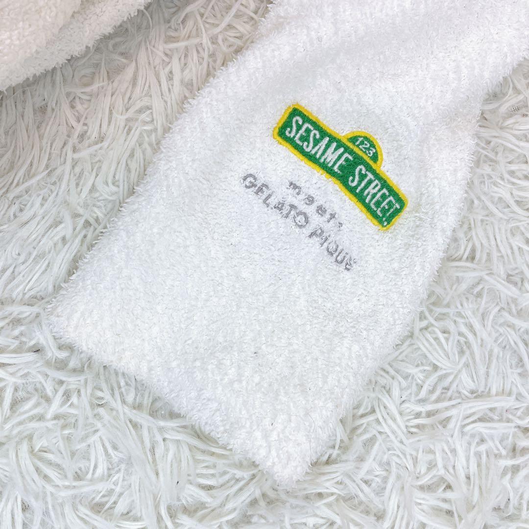 極美品✨ジェラートピケ SESAME STREE ジャガードショールカーディガン