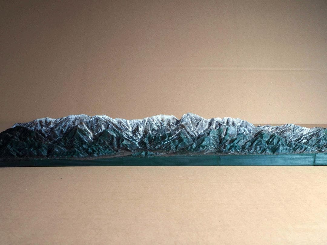 鉄道ジオラマ背景用山岳模型　　中央東線　南アルプス　鉄道レイアウトの背景に最適