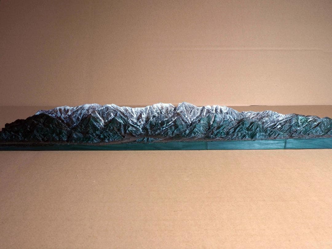 鉄道ジオラマ背景用山岳模型　　中央東線　南アルプス　鉄道レイアウトの背景に最適