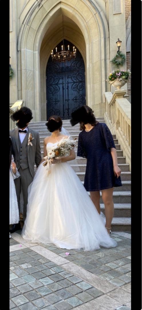 【お値下げ】　タカミブライダル　ウェディングドレス　ハートカット