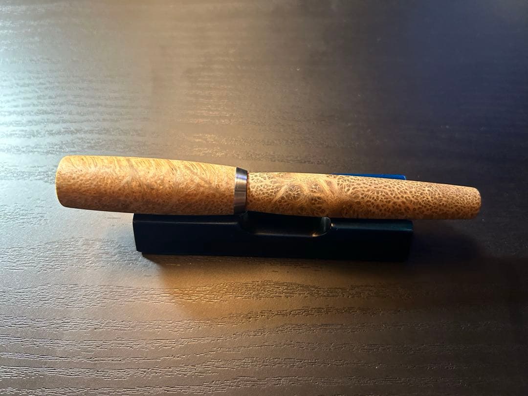 工房楔クローズドエンド楔サテンウッド•クレープマートル瘤杢