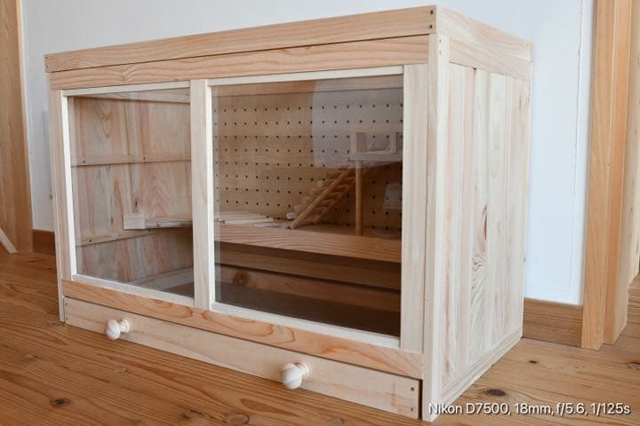 ケージ 木製 ハンドメイド ハリネズミ ハムスター 爬虫類