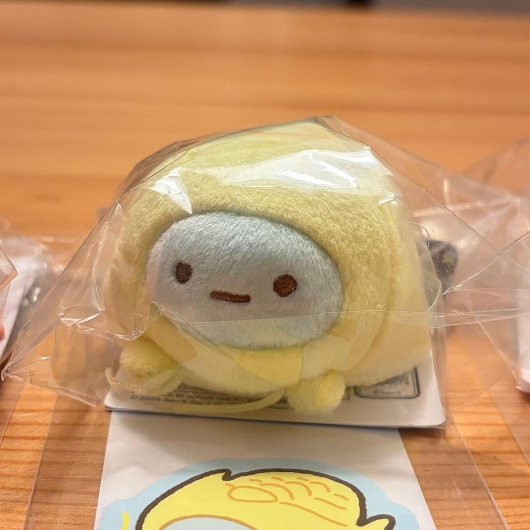 【6点セット】大絶滅展×すみっコぐらし　手のりぬいぐるみ＆ステッカー