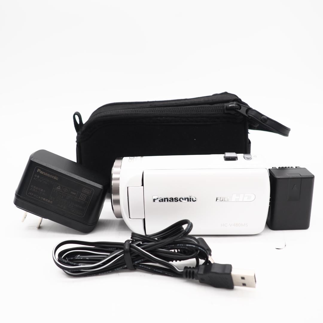 Panasonic HDビデオカメラ V480MS 32GB ホワイト Panasonic HDビデオカメラ V480MS 32GB ホワイト パナソニック