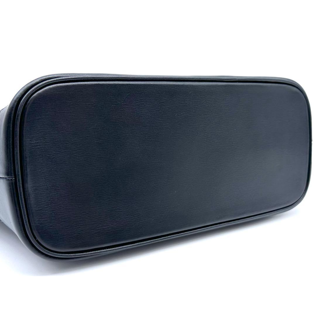 未使用タグ付き✨印傳屋 インデンヤ ルミドーレ ローズ柄 ハンドバッグ ブラック