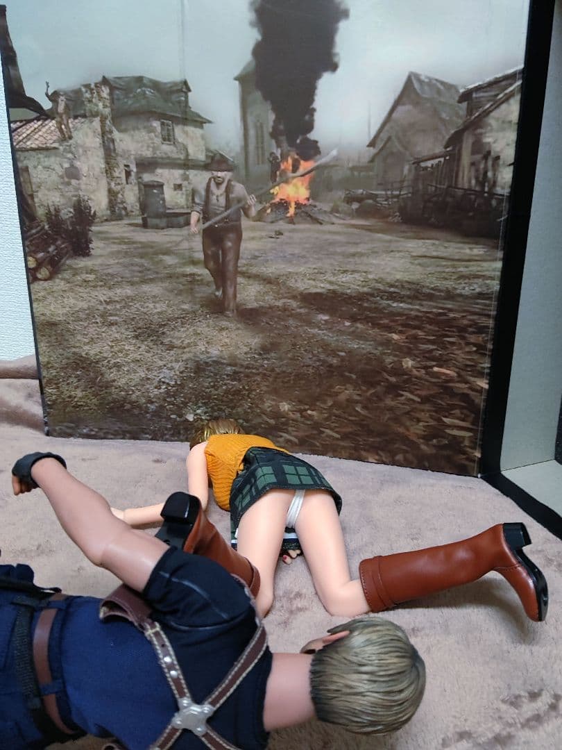 CAPCOM.[biohazard④.1/6(レオン＆アシュリー)]2体セット!