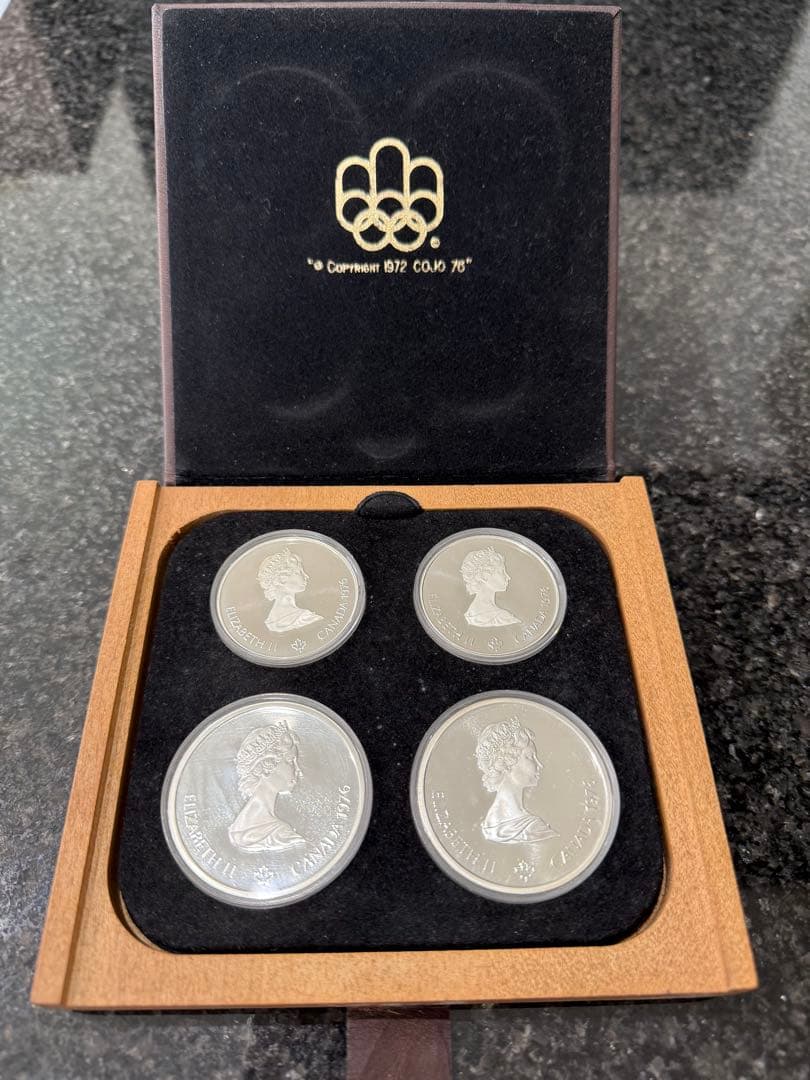 1976年モントリオールオリンピック記念銀貨4枚セット モントリオール