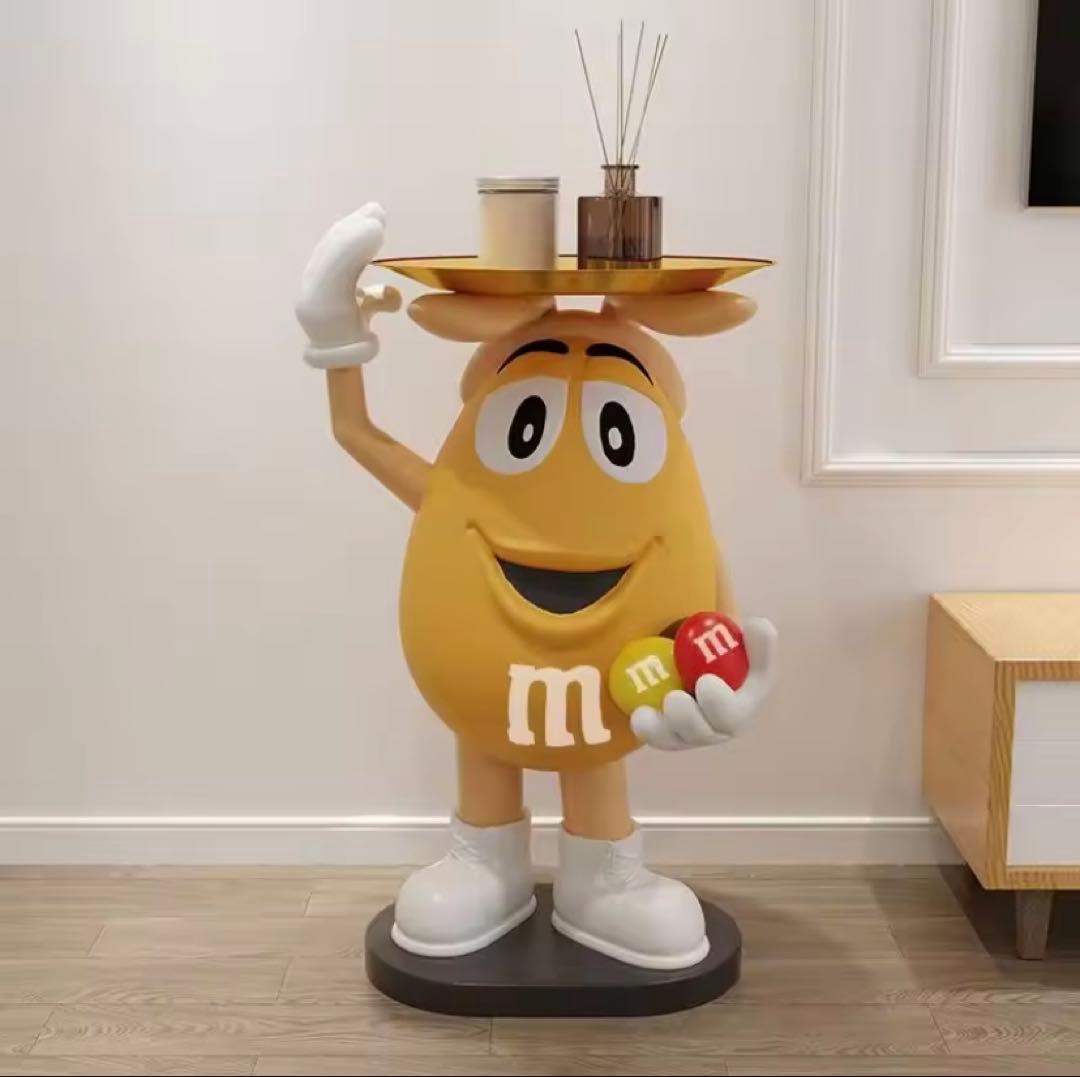 M&M´s エムアンドエムズ サイドテーブル フィギュア イエロー 黄色