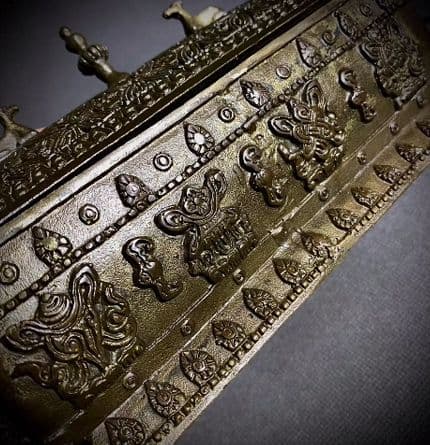 銅器 八宝 香炉 仏教 古美術 コレクション品 銅製 工芸品 彫刻装飾品置物