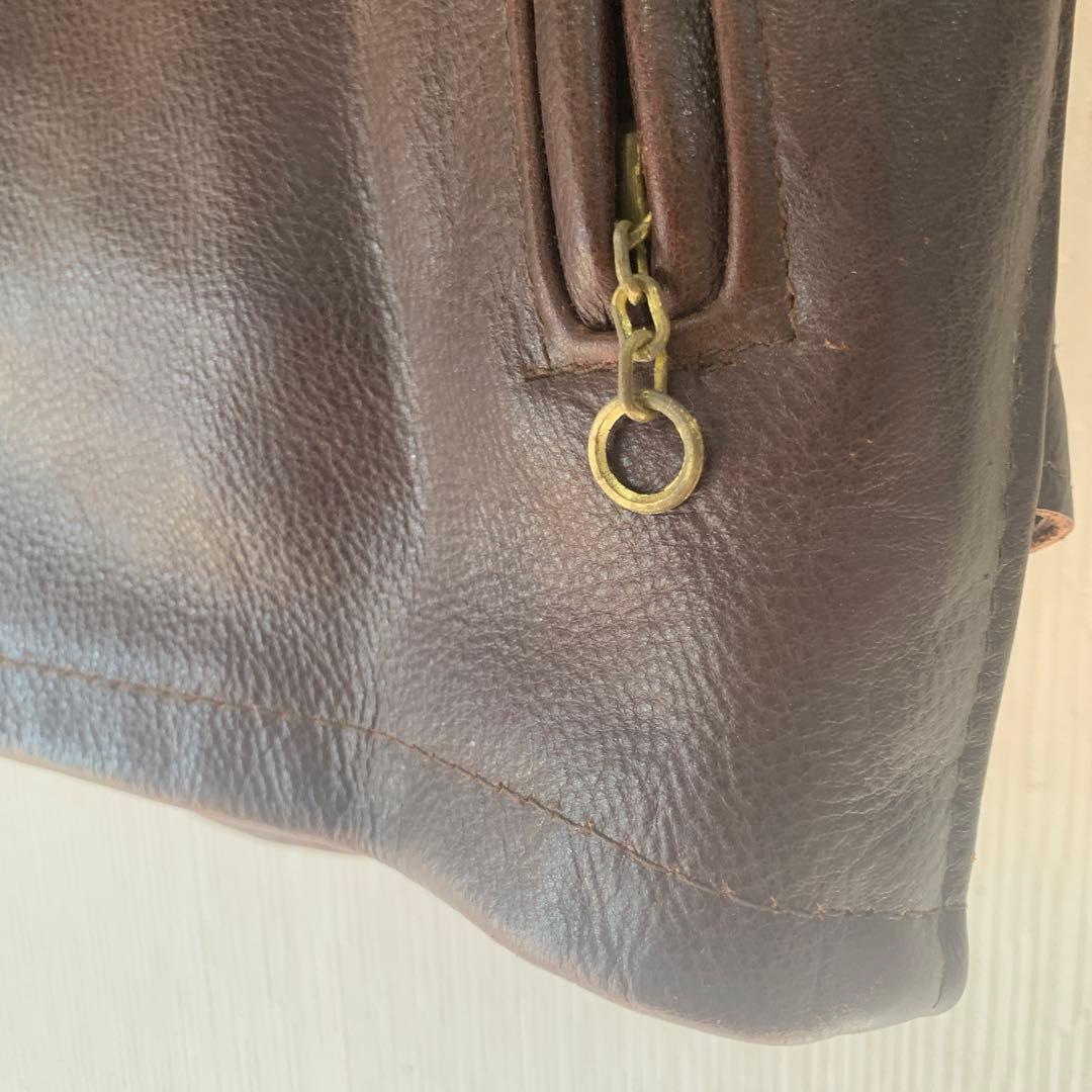 Schott ショット 642VS レザー シングルライダースジャケット茶 38