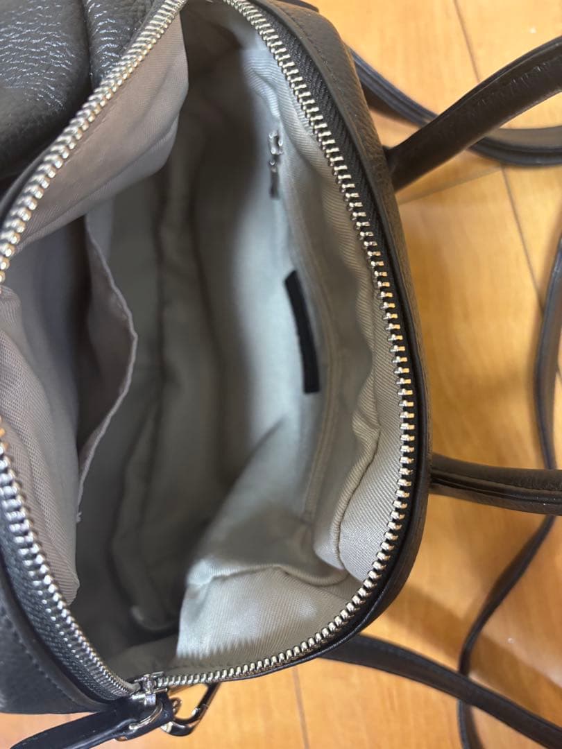 【完売色】未使用近　ビアズリー ラウンドミニボストンバック　ブラック