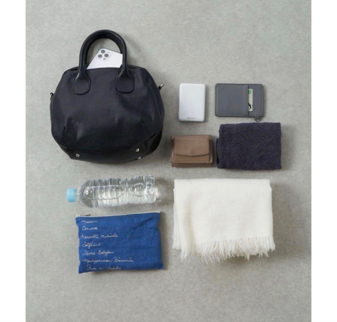 【完売色】未使用近　ビアズリー ラウンドミニボストンバック　ブラック