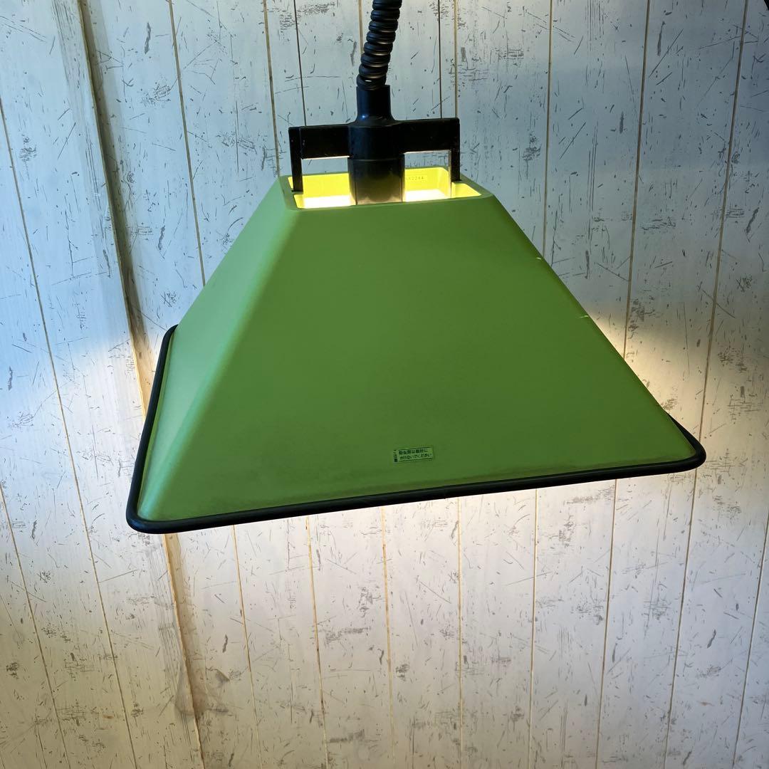 西*菜様 チューリップライト グリーン 昭和レトロ 照明 ペンダント