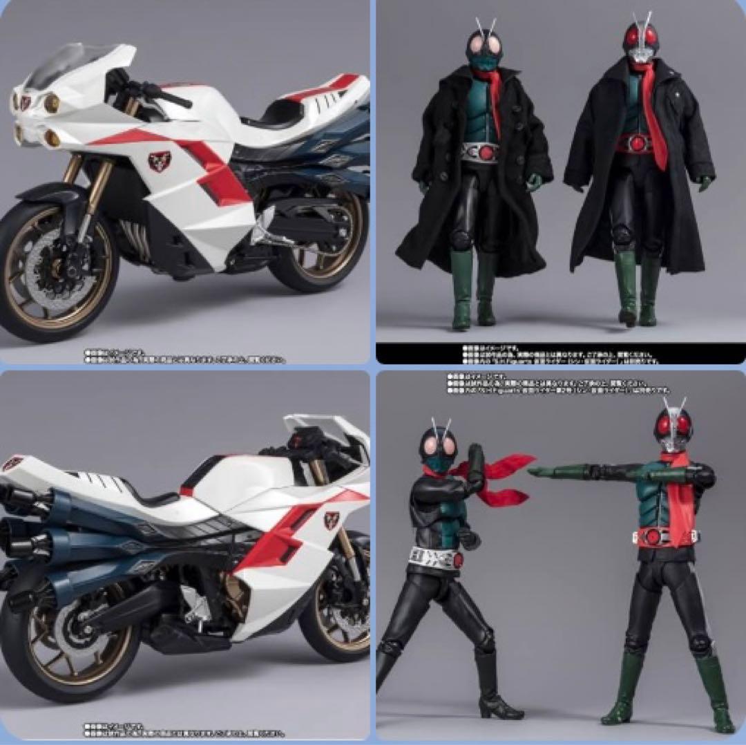 SHFiguarts サイクロン号 3種セット shf仮面ライダー旧1号 旧2号(魂