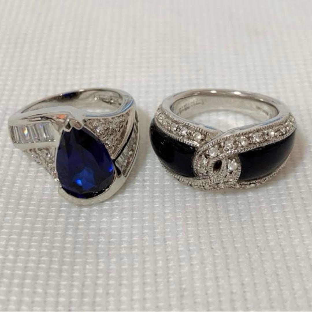 リング 18点 まとめ パール イミテーション 人工 ダイヤ ジャンク 指輪