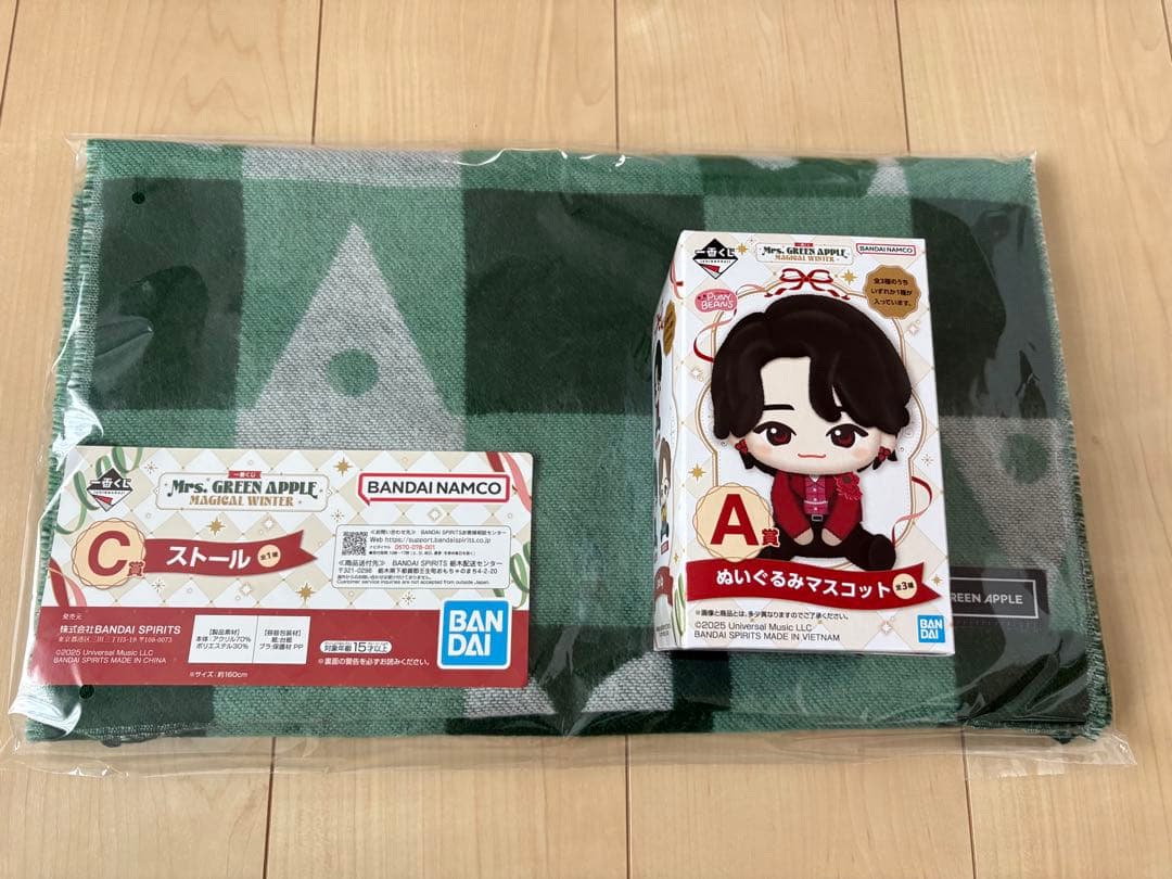 Mrs. GREEN APPLE ミセス 一番くじ A賞C賞 ミセスグリーンアップル 一番くじ A賞 アクリルライト C賞 フィギュア