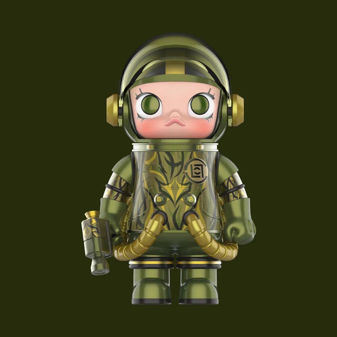 POPMART MEGA SPACE MOLLY 100% CLOT-Olive