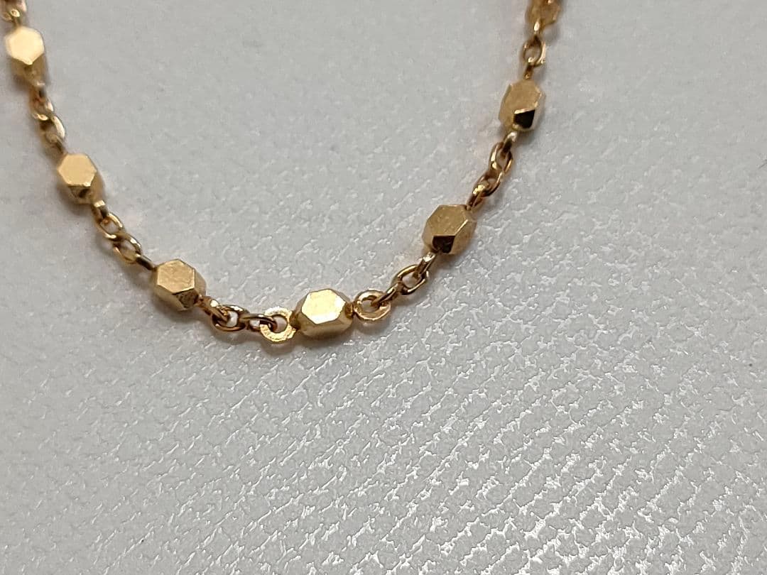 アンクレット K18 2.3g 18金 ゴールド リング チェーン 検査済み