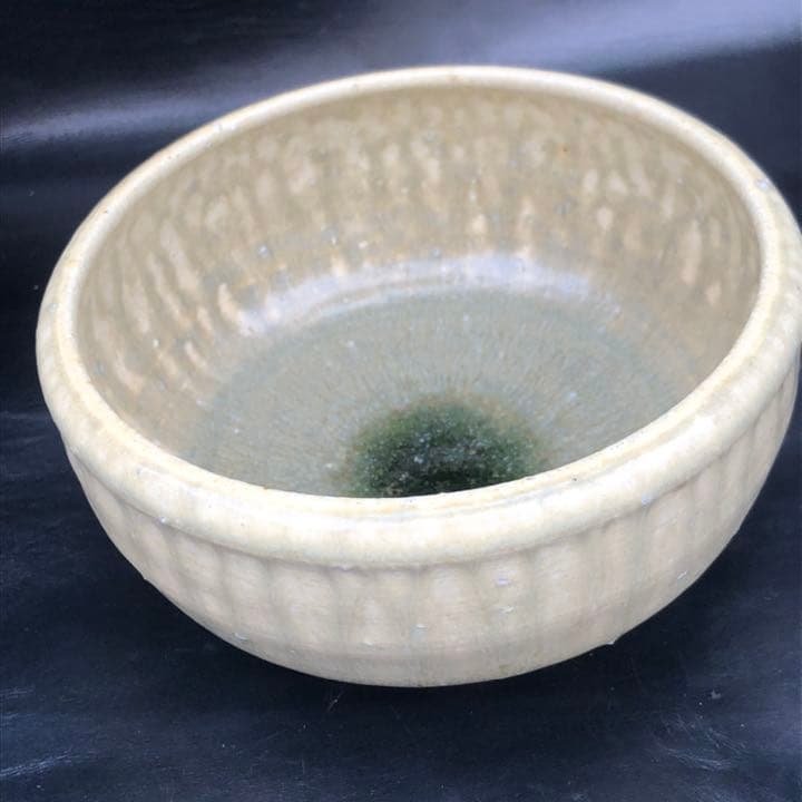 古美術品◼️釉薬の流れや溜まりがかなりステキな大きい深いお