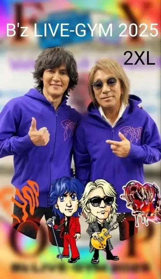希少 2XL】B'z LIVE-GYM 2025 FYOP パーカー 両プリ - メルカリ