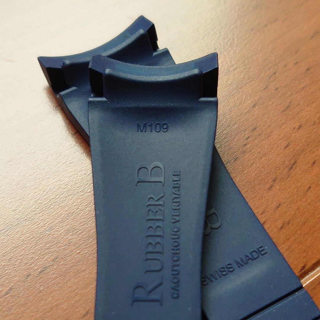 ラバービー RUBBER B ロレックス ヨットマスターⅡ 専用 ネイビー 美品