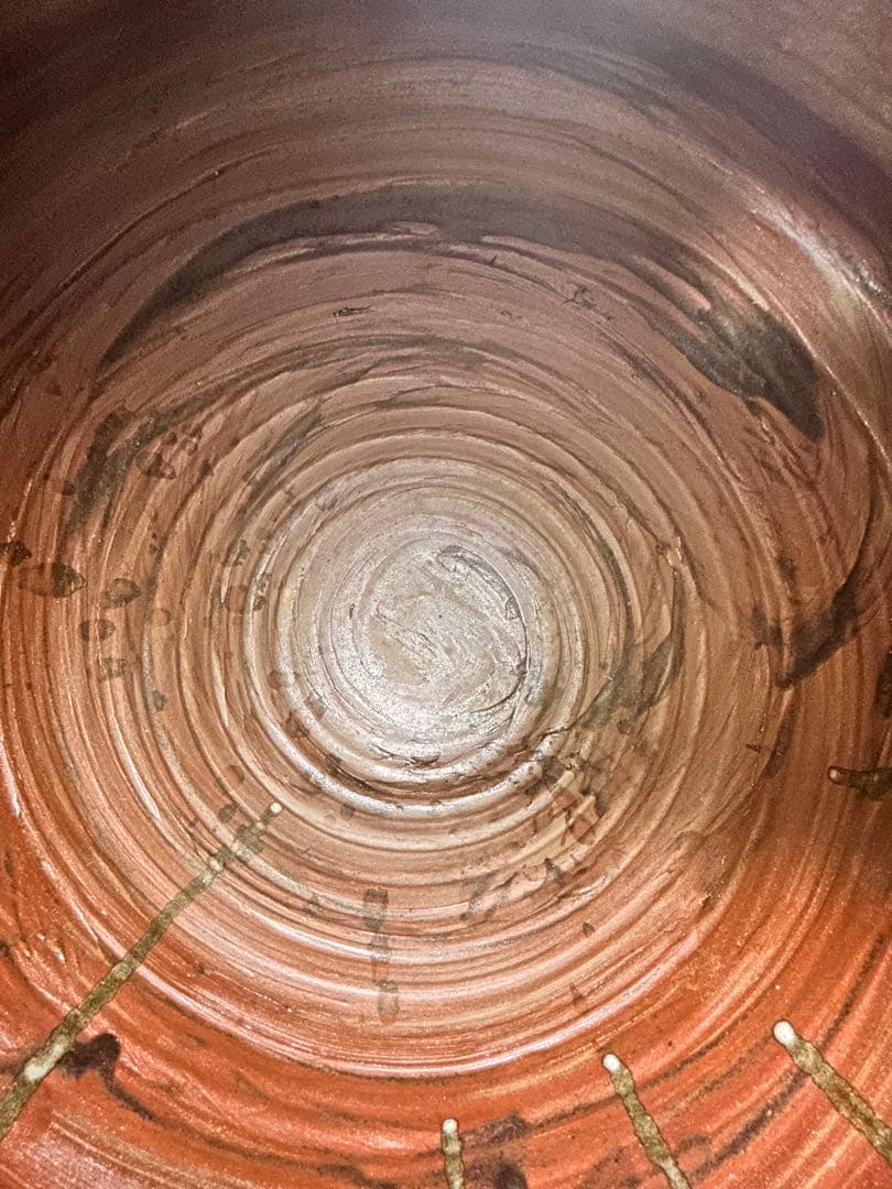 上江洲茂生（茂男）　初期作品　唐草紋大壺　民藝　壺屋焼　やちむん　金城次郎