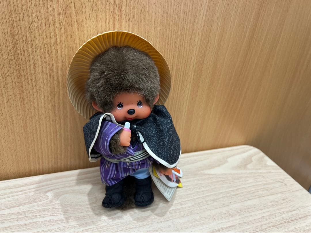 【タグ付き・希少】モンチッチ お遍路Ver.／巡礼スタイル 約20cm