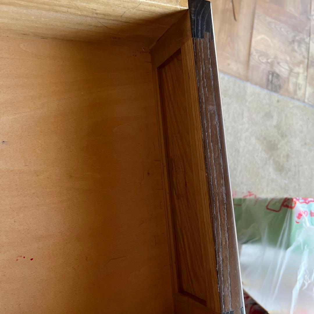 戸塚刺繍 花柄刺繍付き木製キャビネット電話台