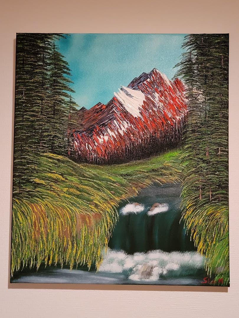 絵画 Spectacular Waterfall