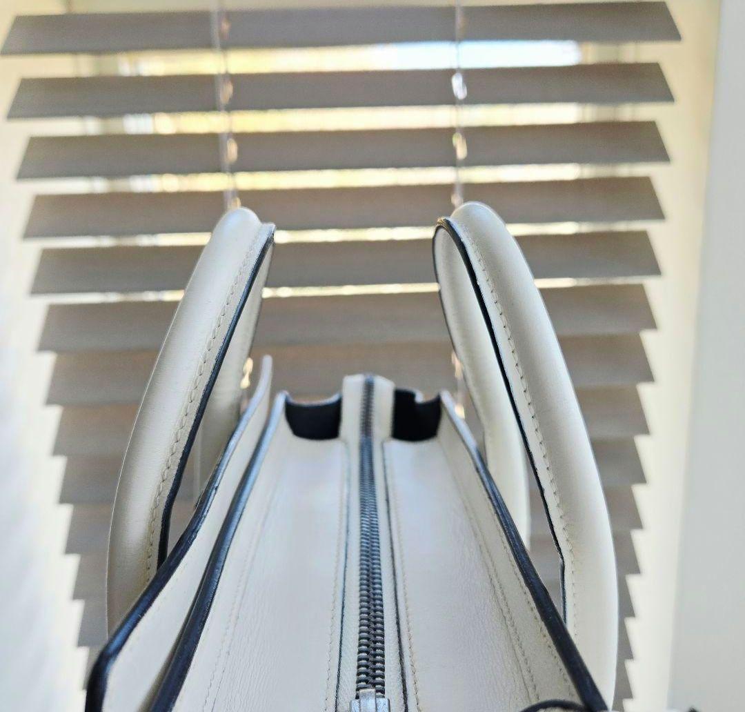 ⭐CELINE⭐ セリーヌ ナノラゲージ ハンドバッグ ホワイト ショルダー付き