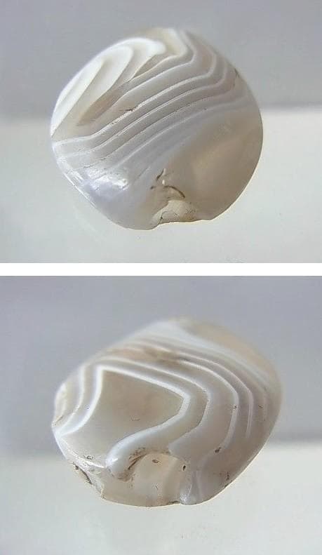 ☆J0101☆古代石 (62) オニキス 縞瑪瑙 アミュレットビーズ - メルカリ