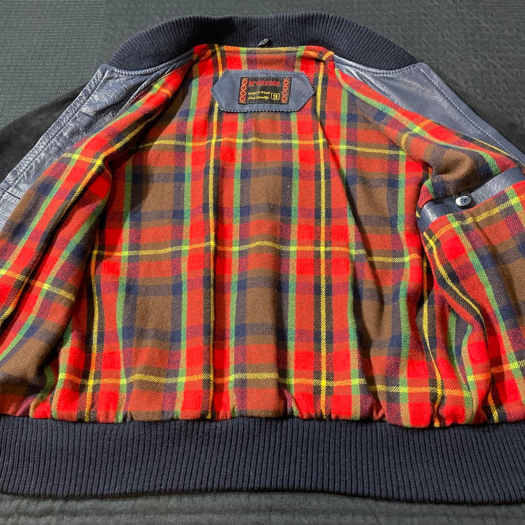 高級希少 McGREGOR sheep suede bomber jacket