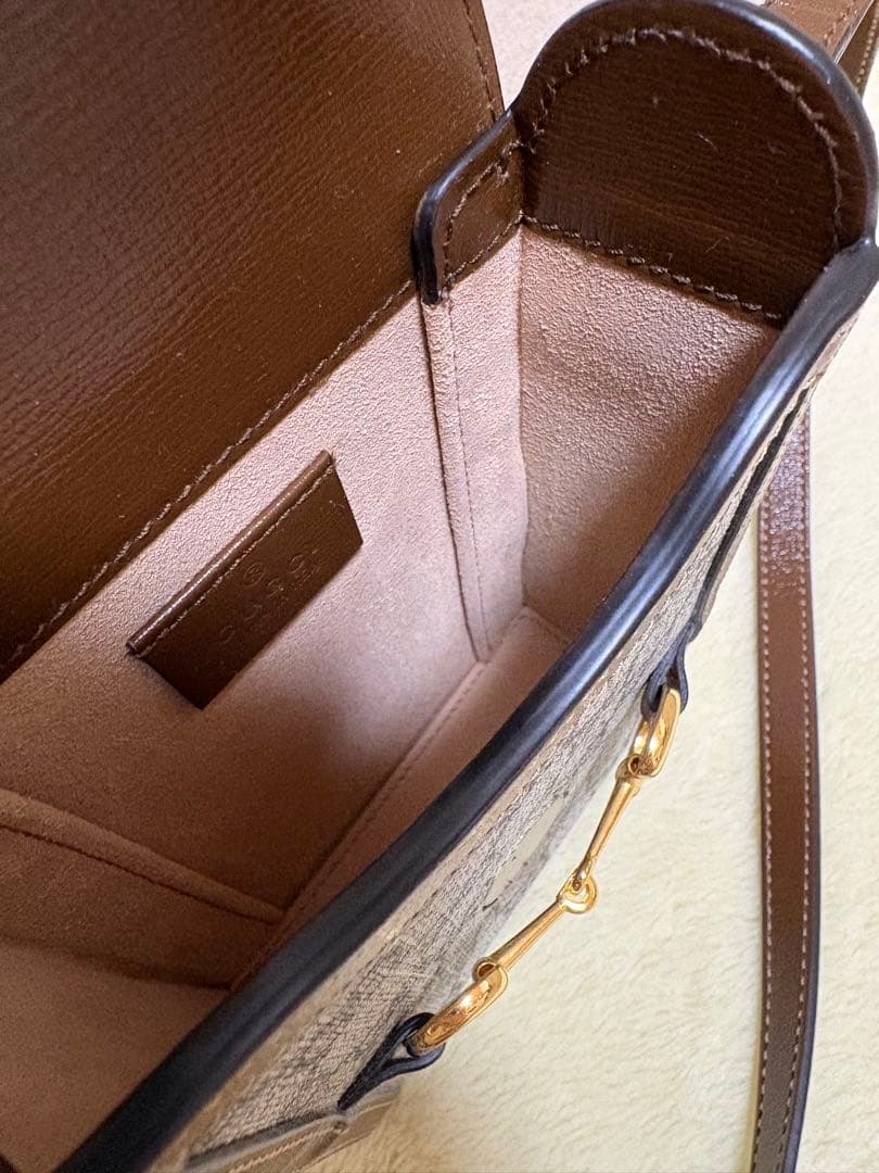 GUCCI グッチ　GGスプリーム ホースピット1955 ミニバッグ