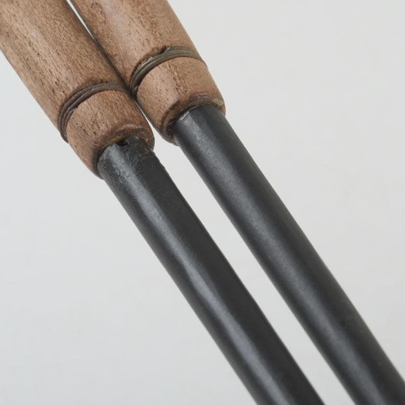 茶道具 金工師 木村清五郎造 風炉用火箸 共布共箱 C 9250