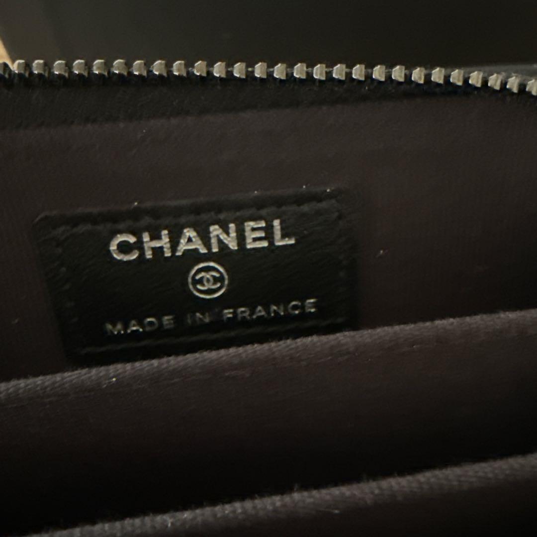 レア　シャネル マトラッセ ケース ソーブラック カードケース