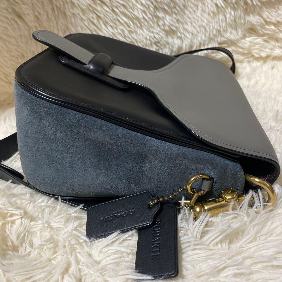 美品　COACH & RODARTE ショルダーバッグ　レザー　スエード