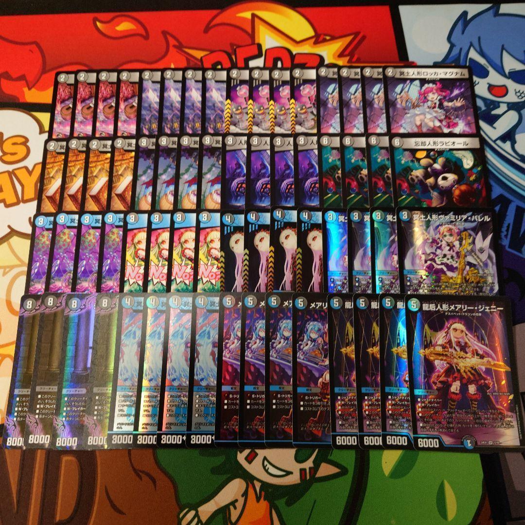 青黒デスパペットデッキ 関連パーツ 64枚 青黒デスパペット デッキ