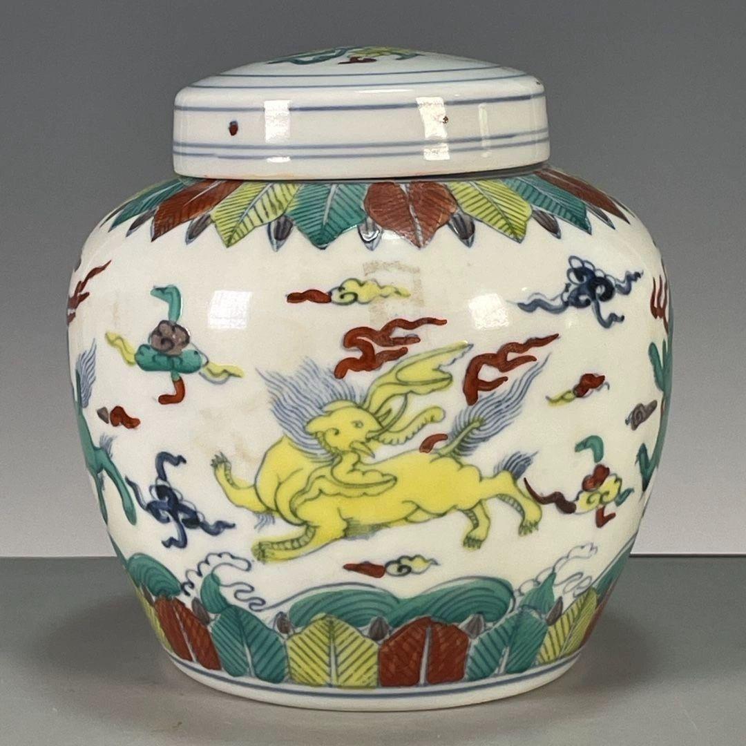 パステル海獣紋天字壺 景徳鎮 陶磁器 装飾品 現代工芸品 美術品 置物 パステル海獣紋天字壺 景徳鎮 陶磁器 装飾品 現代工芸品 美術