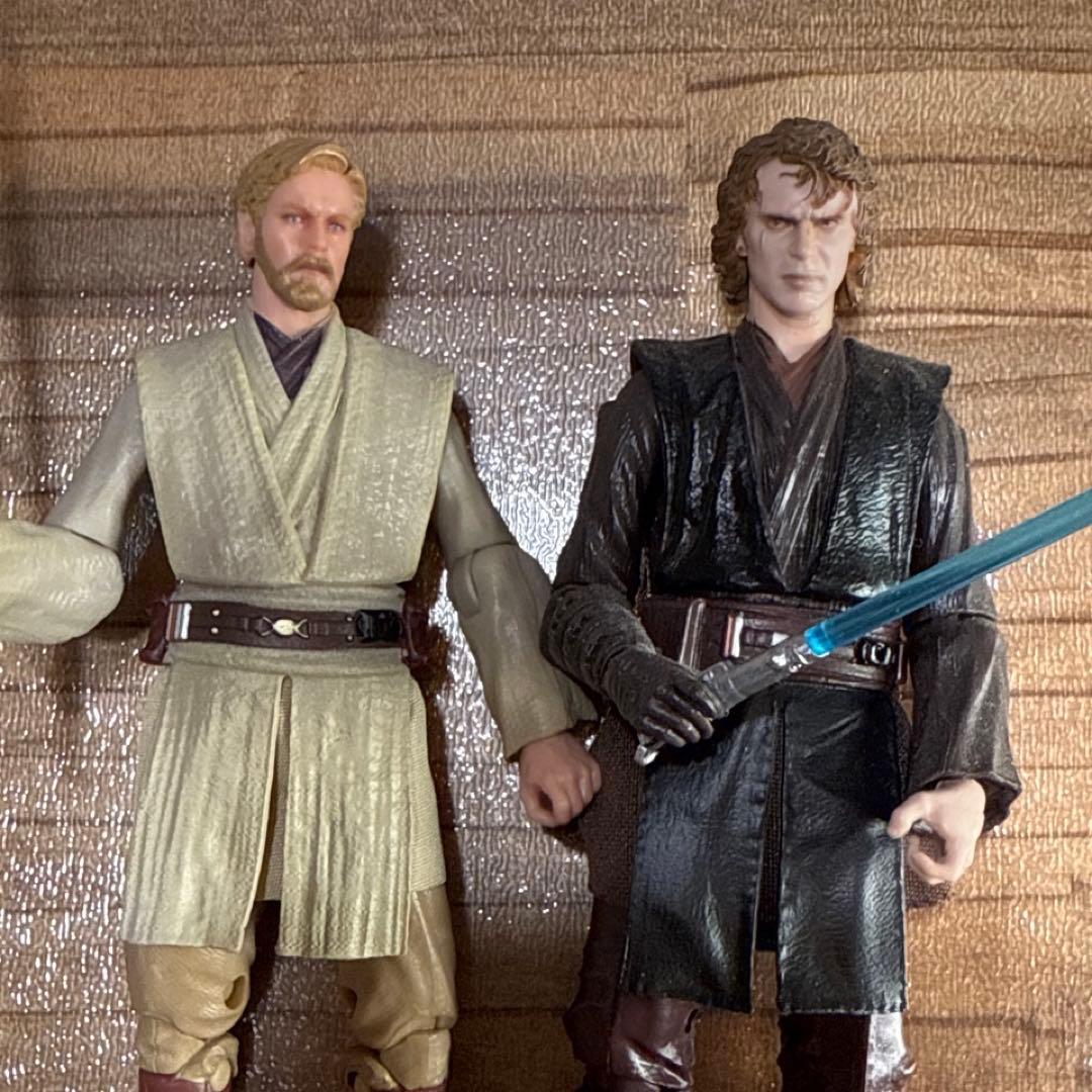 アナキン、オビワン、ブラックシリーズ スターウォーズフィギュア