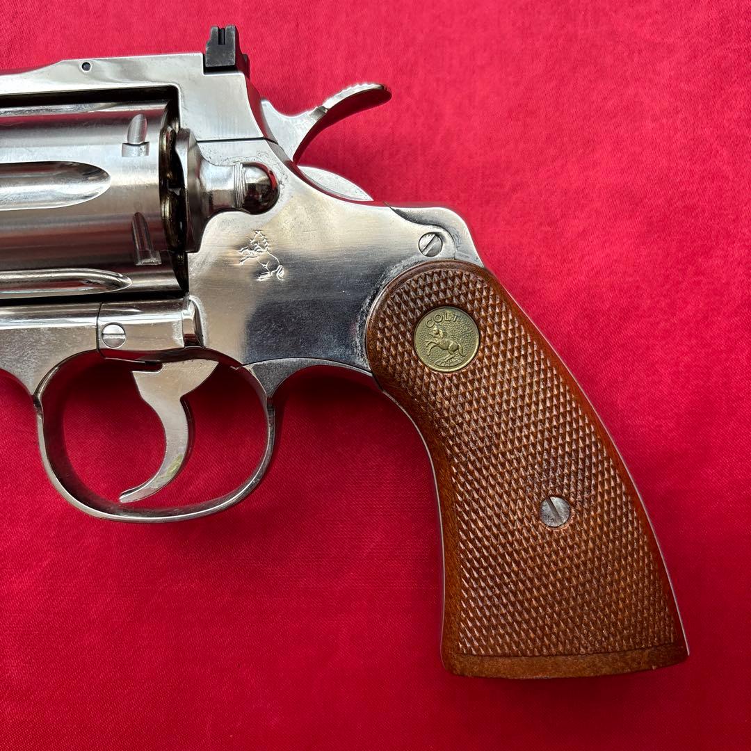 タナカ コルトパイソン 3インチ ニッケルシルバーフィニッシュ ガス