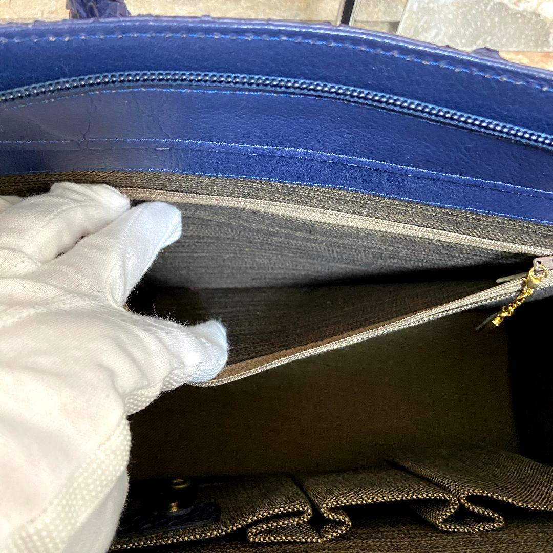 【美品】ANKH-JET　アンクジェット　パイソン　ハンドバッグ　パープル