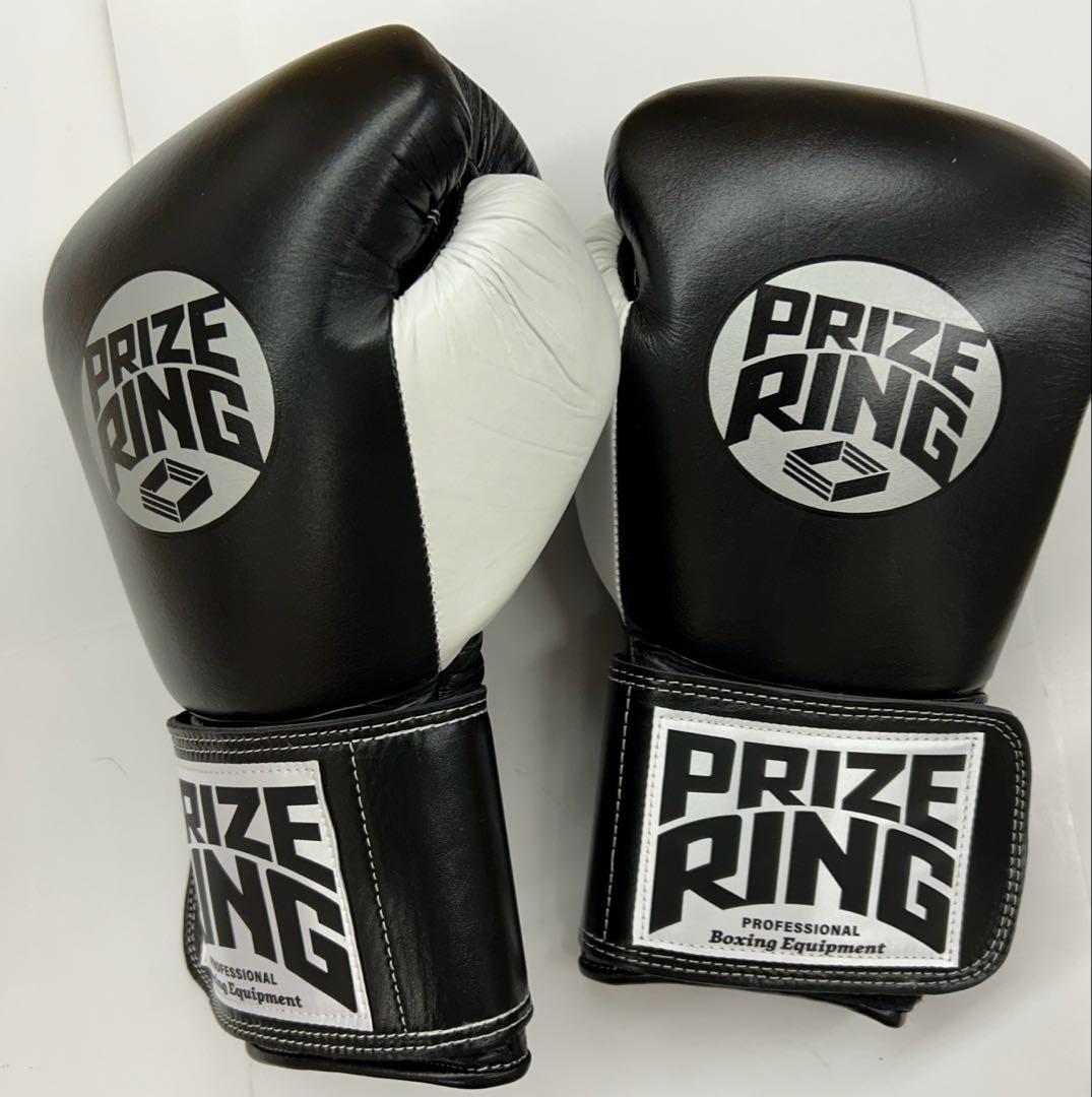 プライズリング ボクシンググローブ 本革製 14oz 黒